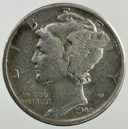 1944 US USA Mercury Dime Silver Coin | Collectable Grade