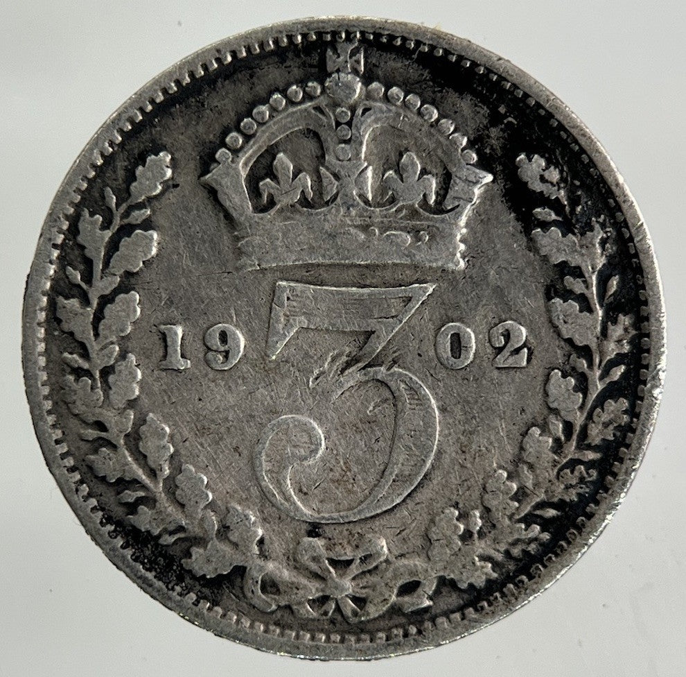 1902 Edward VII Threepence Silver Coin | Collectable Grade