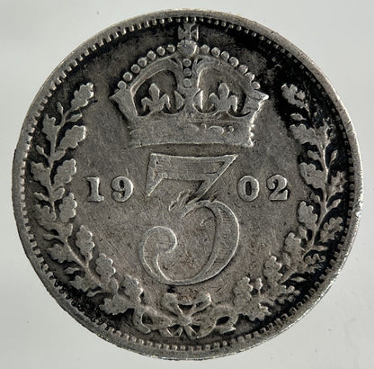 1902 Edward VII Threepence Silver Coin | Collectable Grade