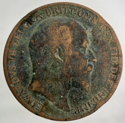 1910 Edward VII One Penny Coin | Collectable Grade