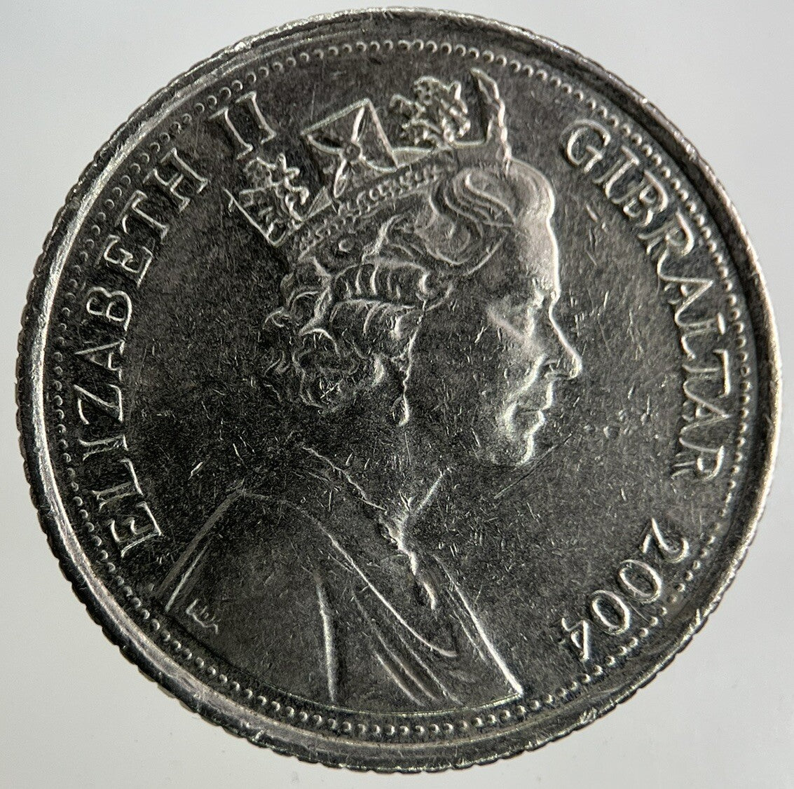2004 Gibraltar 10p Ten - Pence Coin | Fine Collectable Grade