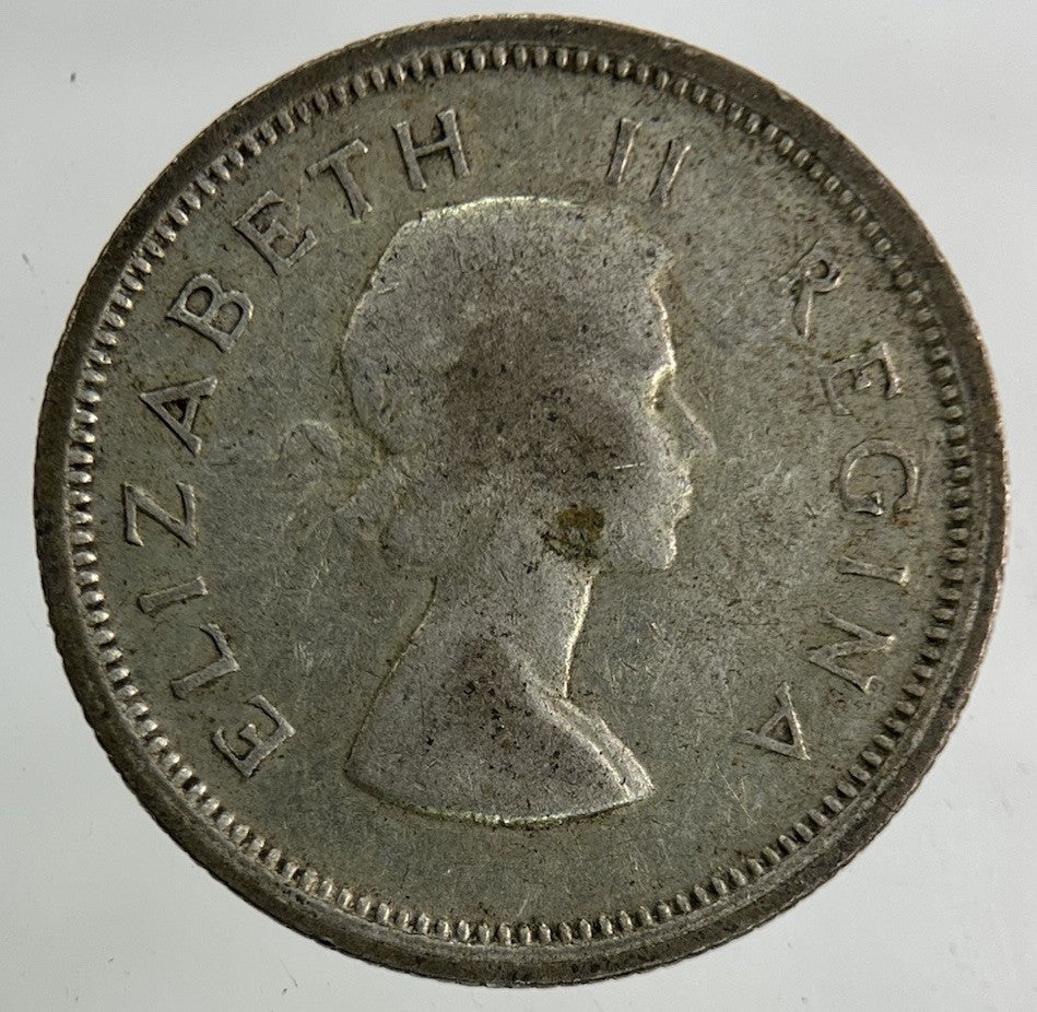1955 South Africa Sixpence Silver Coin | Collectable Grade