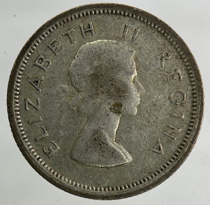 1955 South Africa Sixpence Silver Coin | Collectable Grade