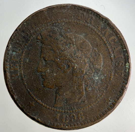 1896 France 10 Centimes Coin | Collectable Grade