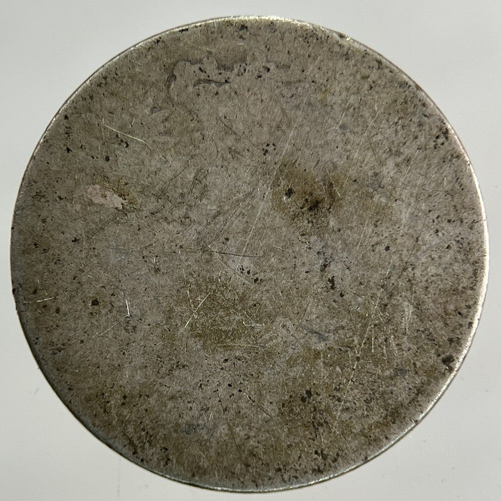 British Victoria Sixpence Silver Coin | Worn Grade