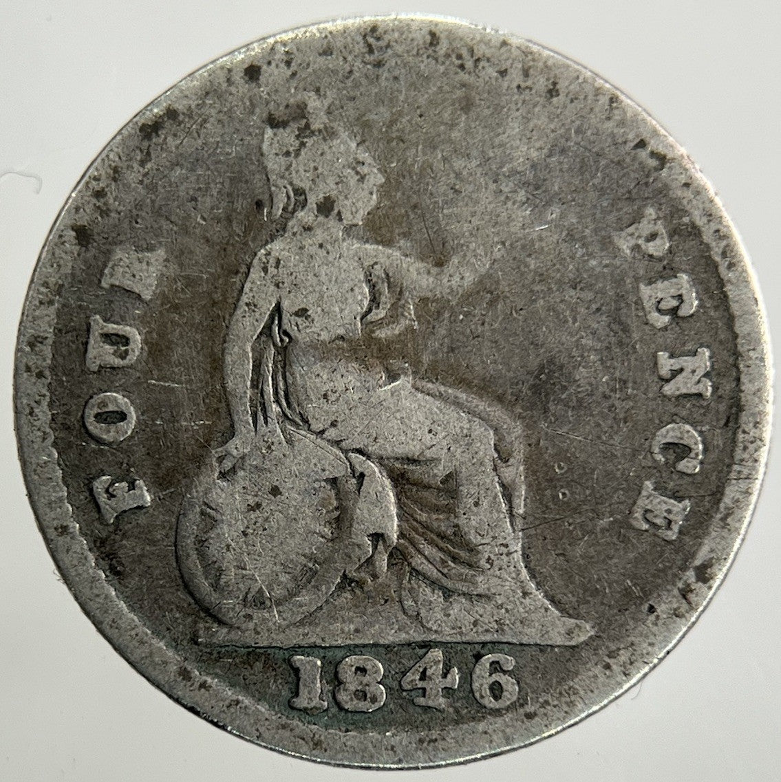 1846 Victoria Groat Four - Pence Silver Coin | Collectable Grade