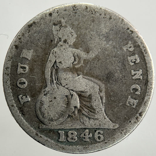1846 Victoria Groat Four - Pence Silver Coin | Collectable Grade
