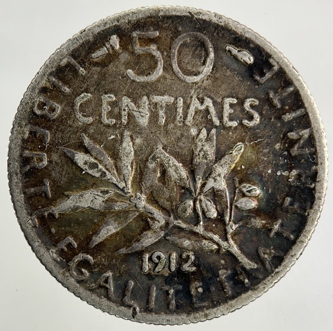 1912 France 50 Centimes Silver Coin | Collectable Grade