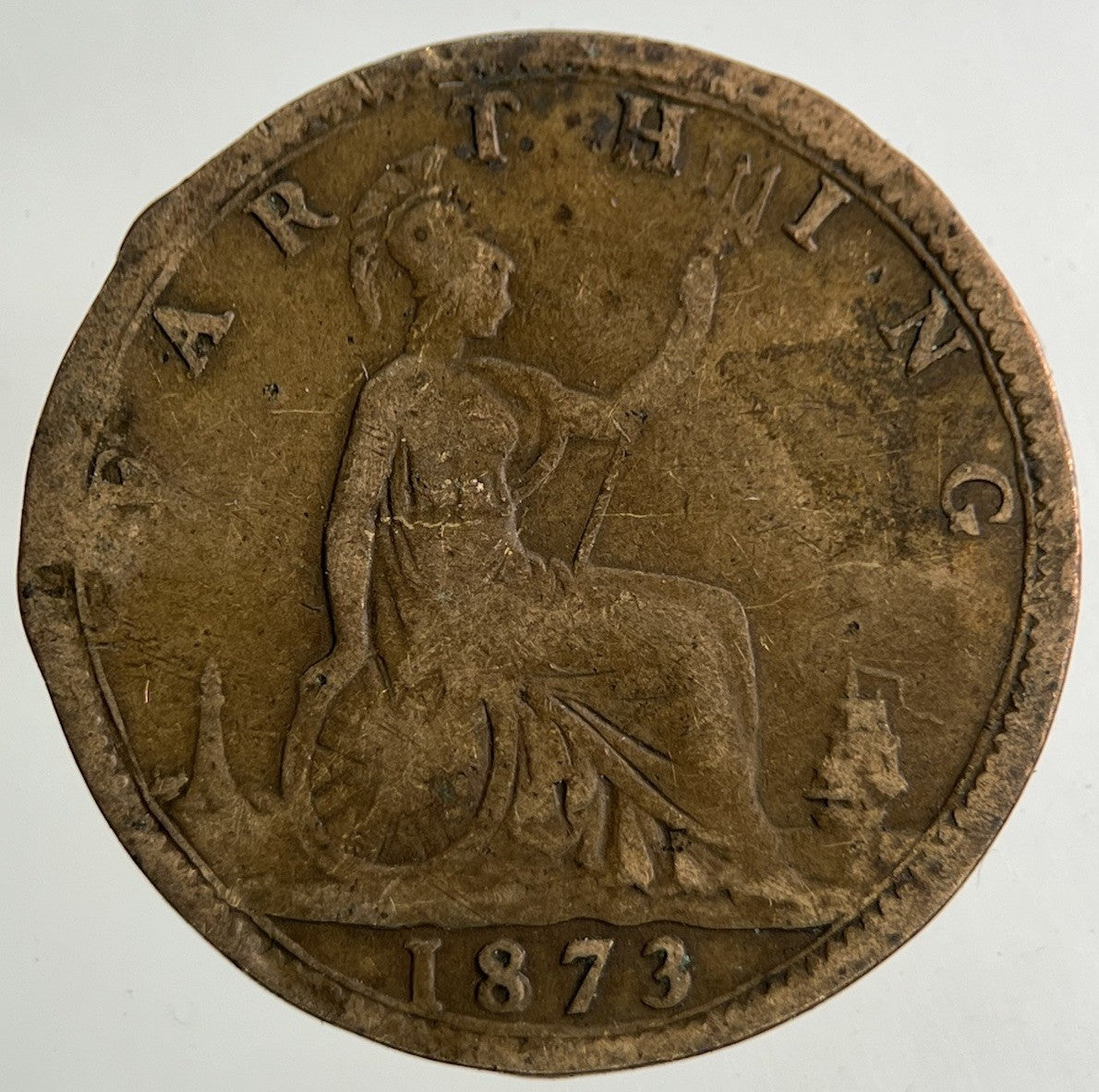 1873 Victoria Farthing Coin | Collectable Grade