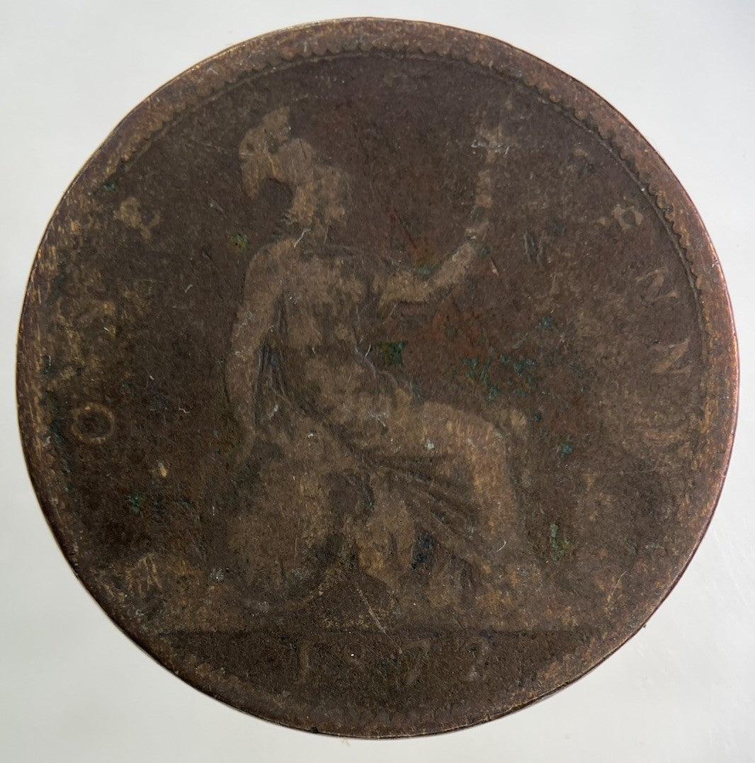 1872 Victoria One Penny Coin | Collectable Grade