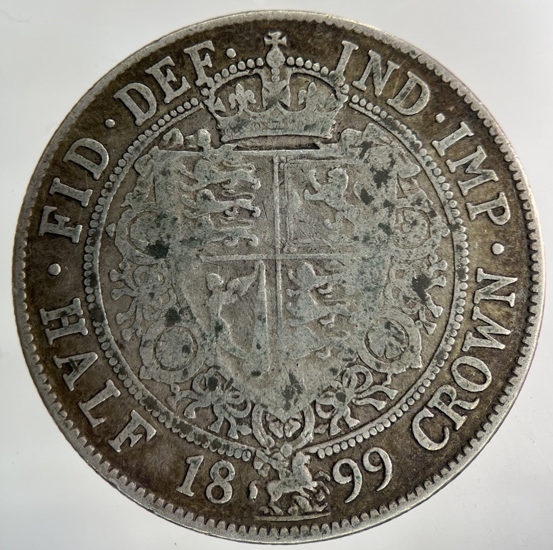 1899 Victoria Half - Crown Silver Coin | Collectable Grade