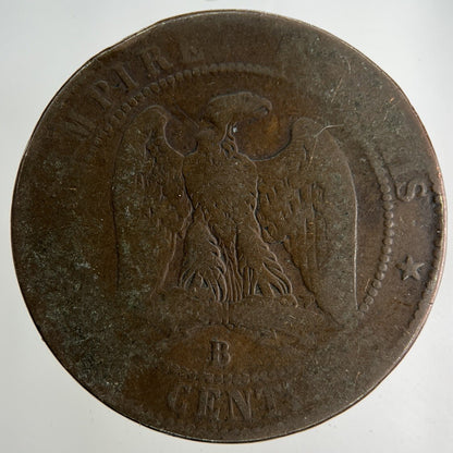 1854 France 10 Centimes Coin | Collectable Grade