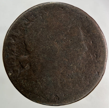 1694 William III 3rd & Mary Half - Penny Coin | Fair Grade