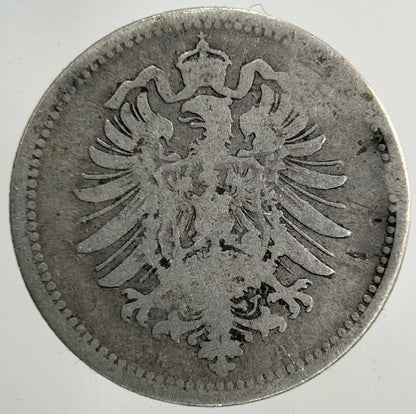 1874 Germany 20 Pfennig Silver Coin | Collectable Grade