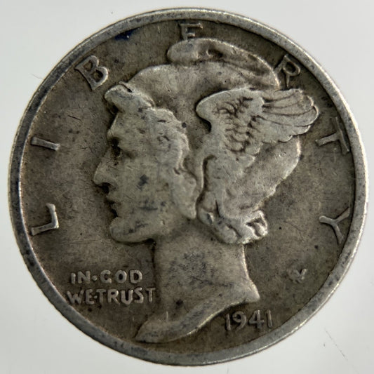 1941 US USA Mercury Dime Silver Coin | Collectable Grade