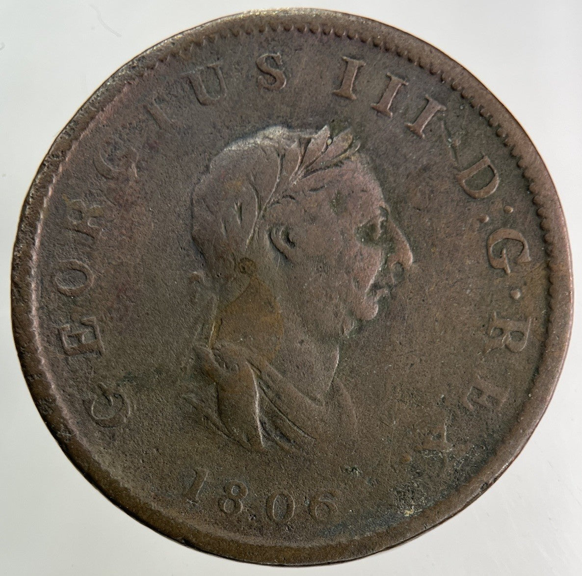 1806 George III 3rd Half - Penny Coin | Collectable Grade