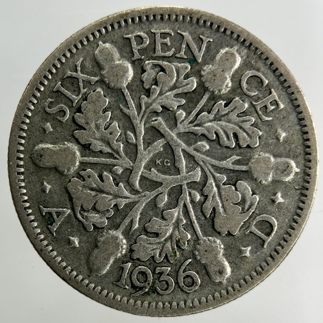 1936 George V Sixpence Silver Coin | Collectable Grade
