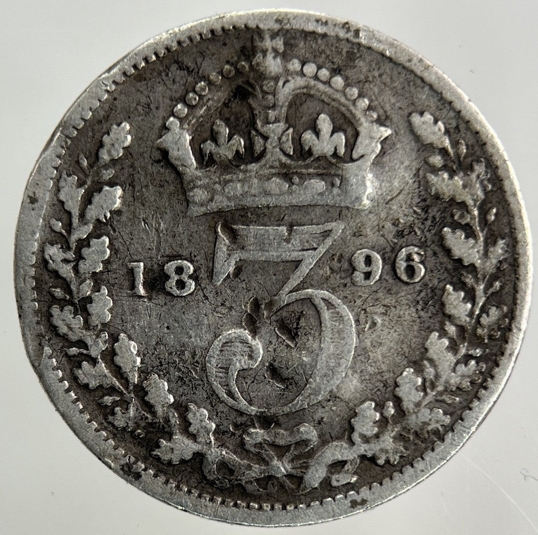 1896 Victoria Threepence Silver Coin | Collectable Grade