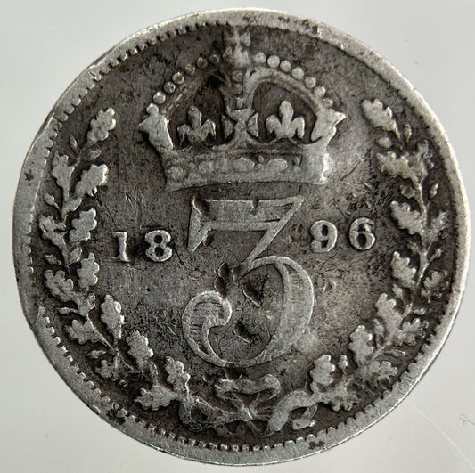 1896 Victoria Threepence Silver Coin | Collectable Grade