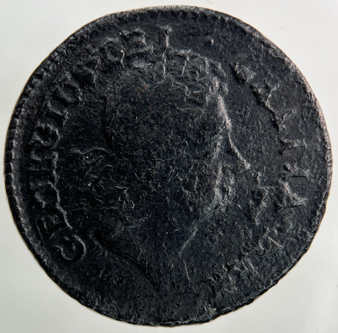 1723 Irish Half - Penny Coin | Fine Collectable Grade