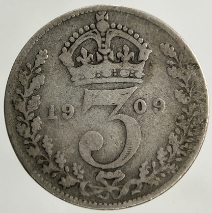 1909 Edward VII Threepence Silver Coin | Collectable Grade