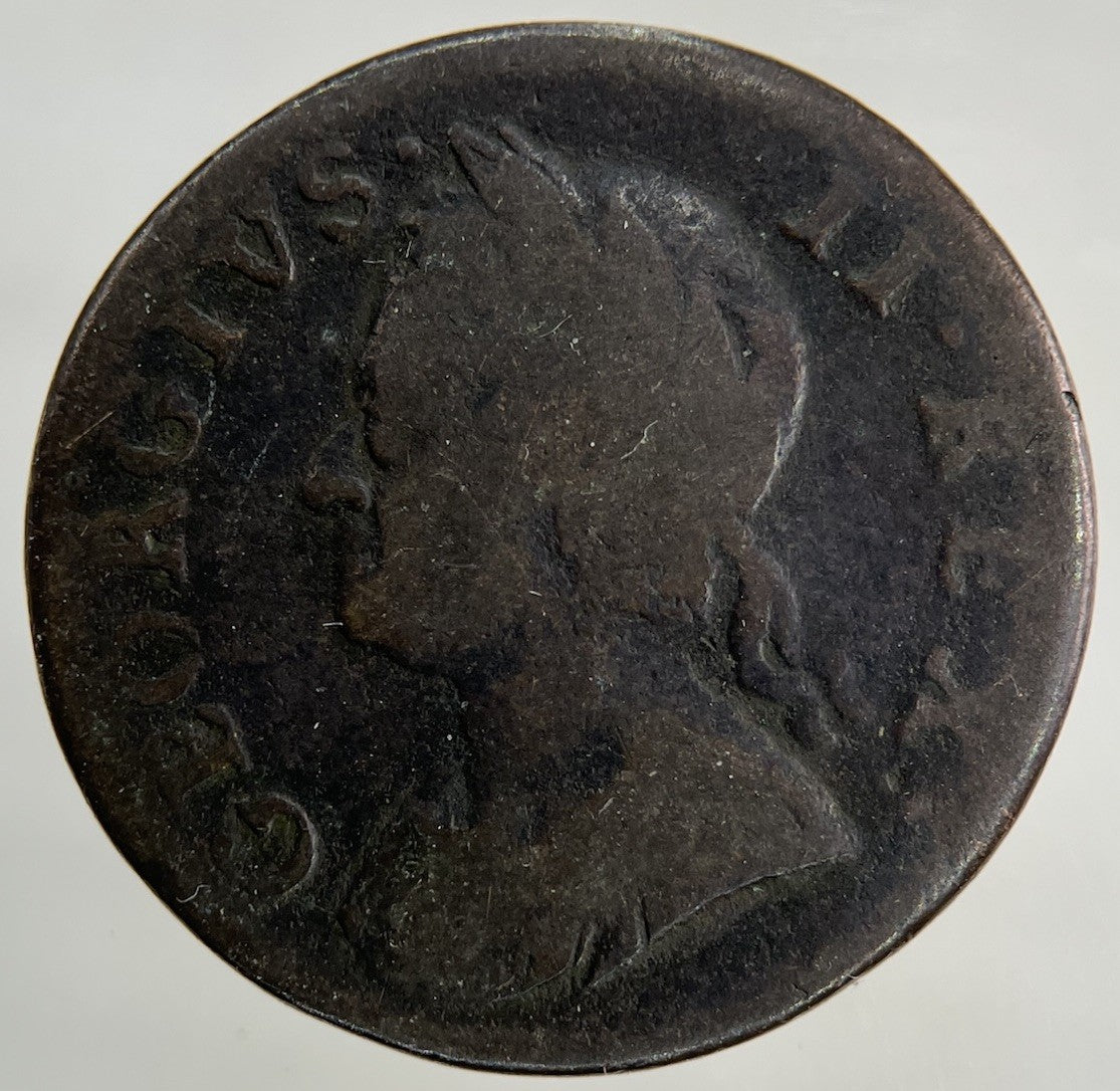 1754 George II 2nd Farthing Coin | Collectable Grade