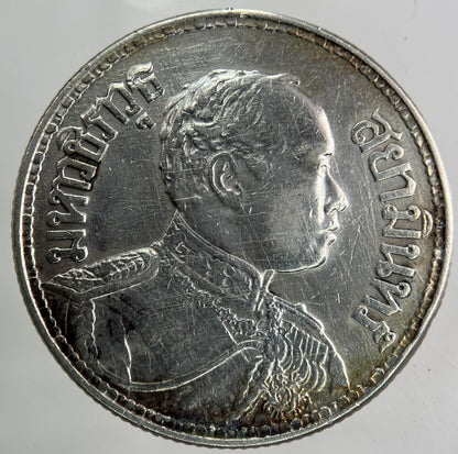 1913 - 1918 Thailand Thai Large 1 Baht Silver Coin | Fine Collectable Grade