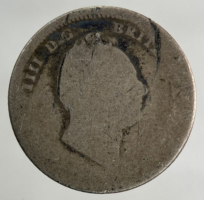 1837 William IV Groat Four - Pence Silver Coin | Fair Grade