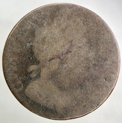 British William III 3rd Half - Penny Coin | Worn Grade