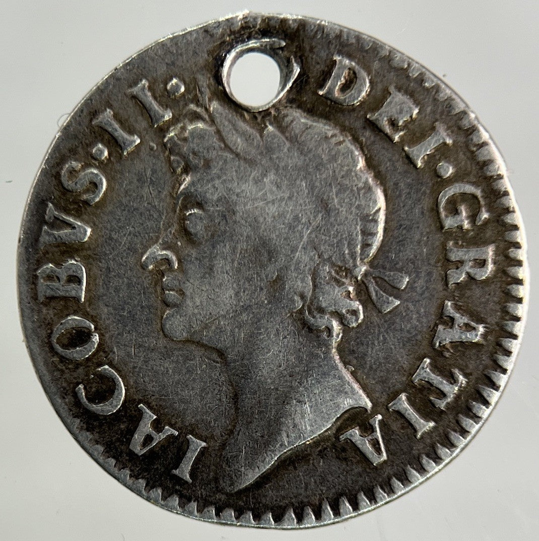 1687 James II 2nd Maundy Four - Pence Silver Coin | Collectable Grade