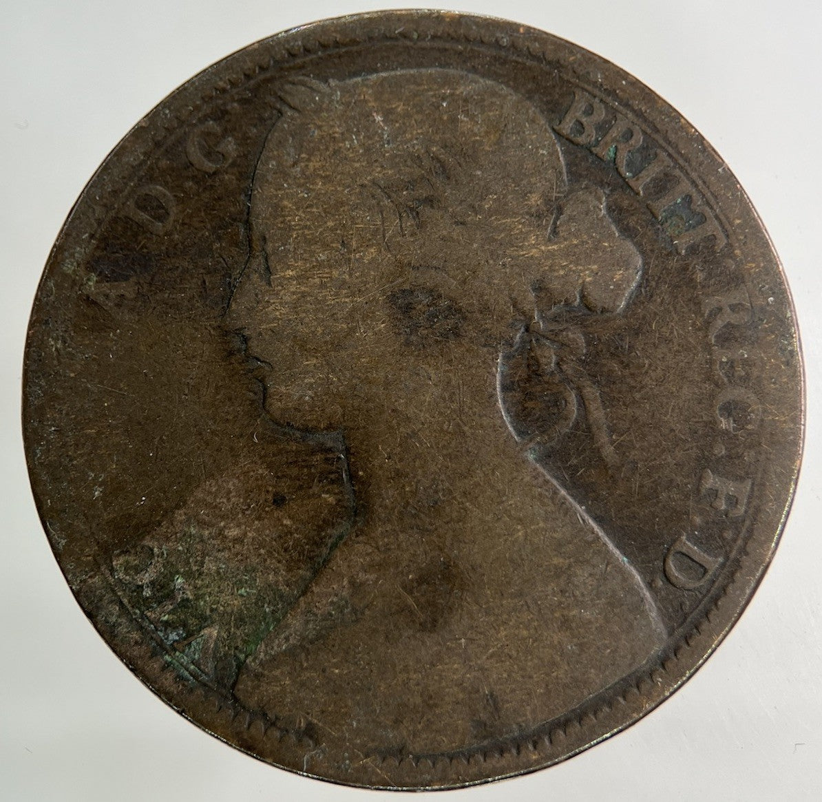1863 Victoria One Penny Coin | Collectable Grade