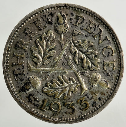 1933 George V Threepence Silver Coin | Collectable Grade