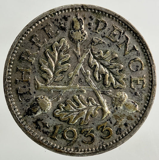 1933 George V Threepence Silver Coin | Collectable Grade