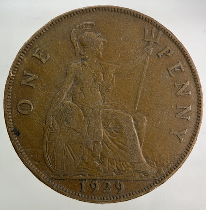 1929 George V One Penny Coin | Fine Collectable Grade