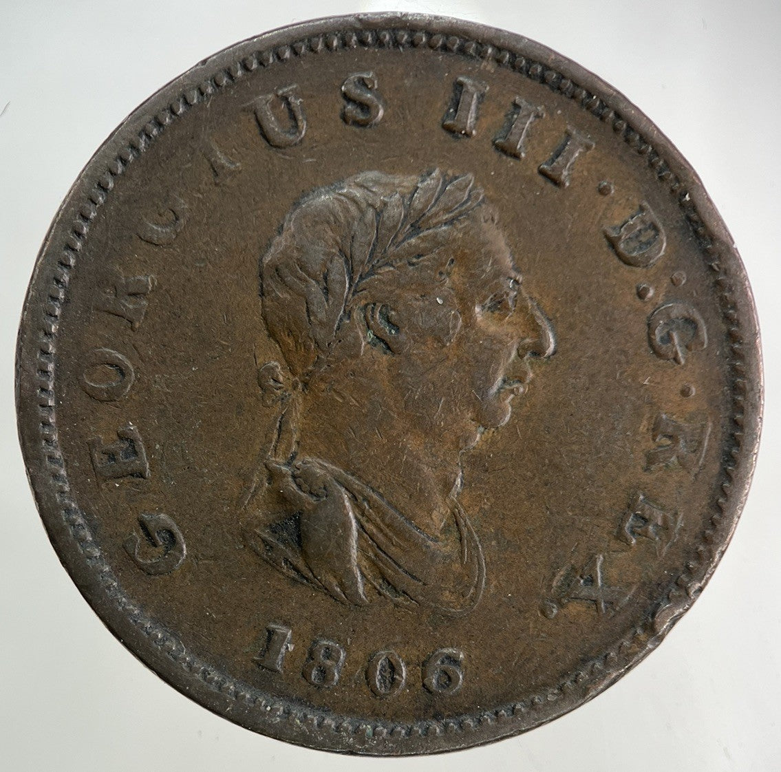 1806 George III 3rd Half - Penny Coin | Very High Grade
