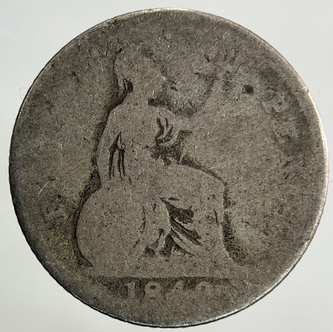 1849 Victoria Groat Four - Pence Silver Coin | Fair Grade