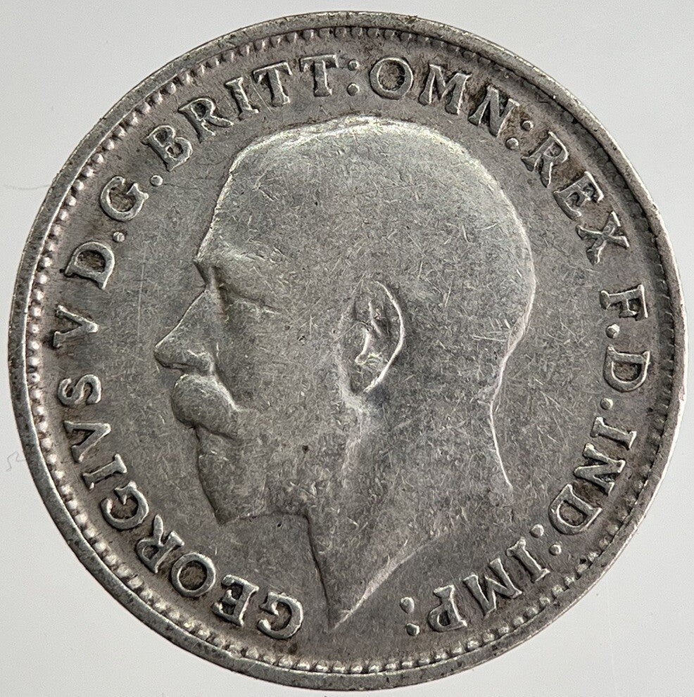 1918 George V Threepence Silver Coin | Fine Collectable Grade | a8448