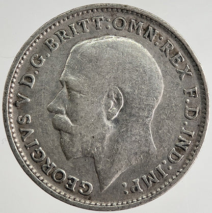 1918 George V Threepence Silver Coin | Fine Collectable Grade | a8448