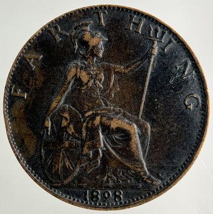 1898 Victoria Farthing Coin | Fine Collectable Grade
