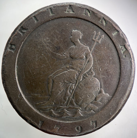 1797 George III 3rd Cartwheel Two - pence Coin | Collectable Grade