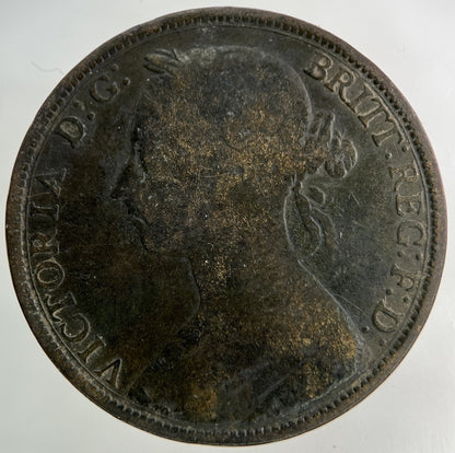 1887 Victoria One Penny Coin | Collectable Grade