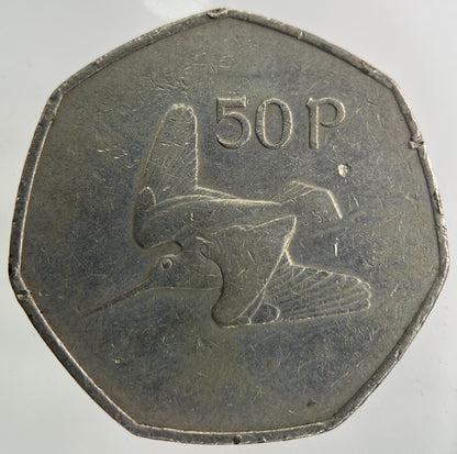 1979 Irish Ireland 50p Fifty Pence Coin | Fine Collectable Grade
