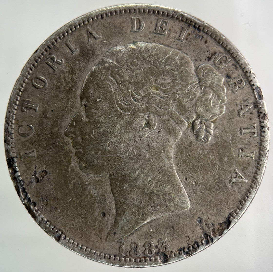 1883 Victoria Half - Crown Silver Coin | Fine Collectable Grade