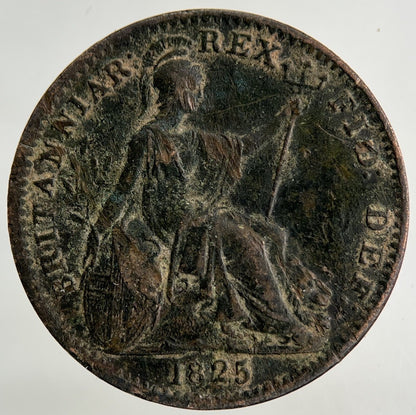 1825 George IV Farthing Coin | Fine Collectable Grade