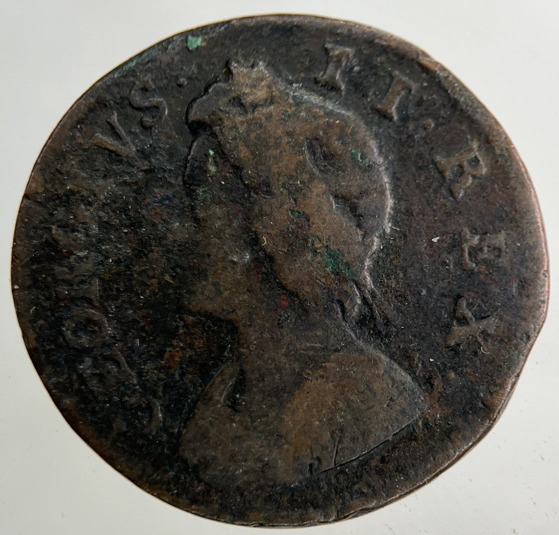 1733 George II 2nd Farthing Coin | Collectable Grade