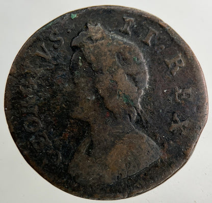1733 George II 2nd Farthing Coin | Collectable Grade