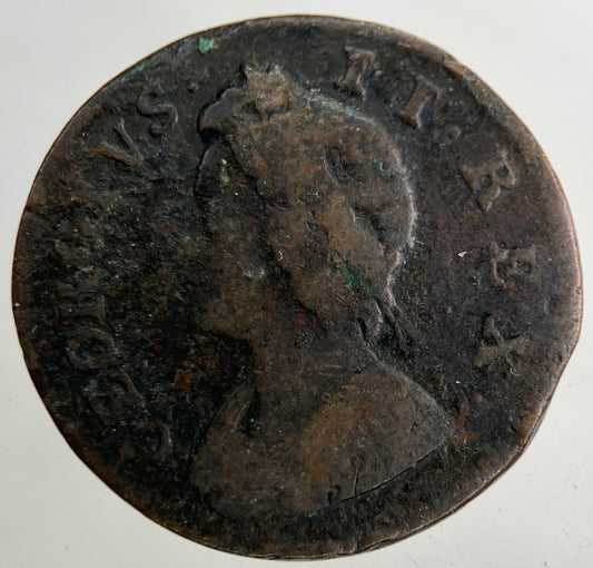 1733 George II 2nd Farthing Coin | Collectable Grade