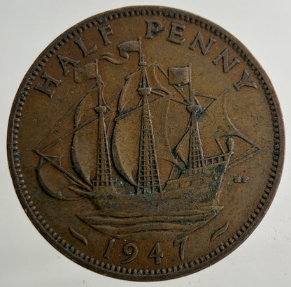 1947 George VI Half - Penny Coin | Collectable Grade
