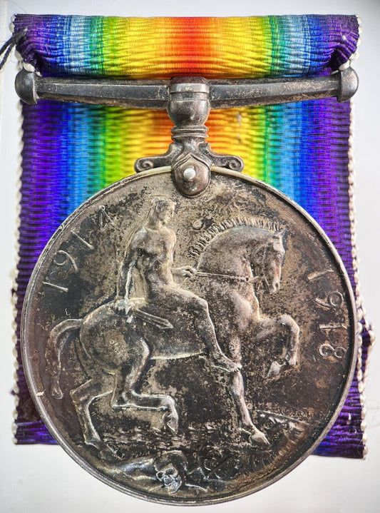 1914 - 18 WWI George V Silver Coin Medal ‘H A Dance’ Engraving | Very High Grade