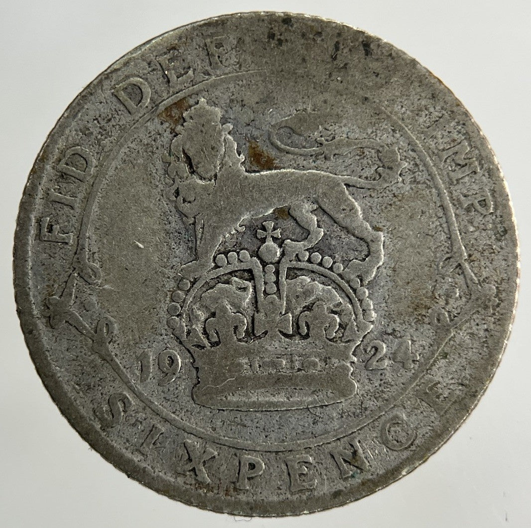 1924 George V Sixpence Silver Coin | Fair Grade